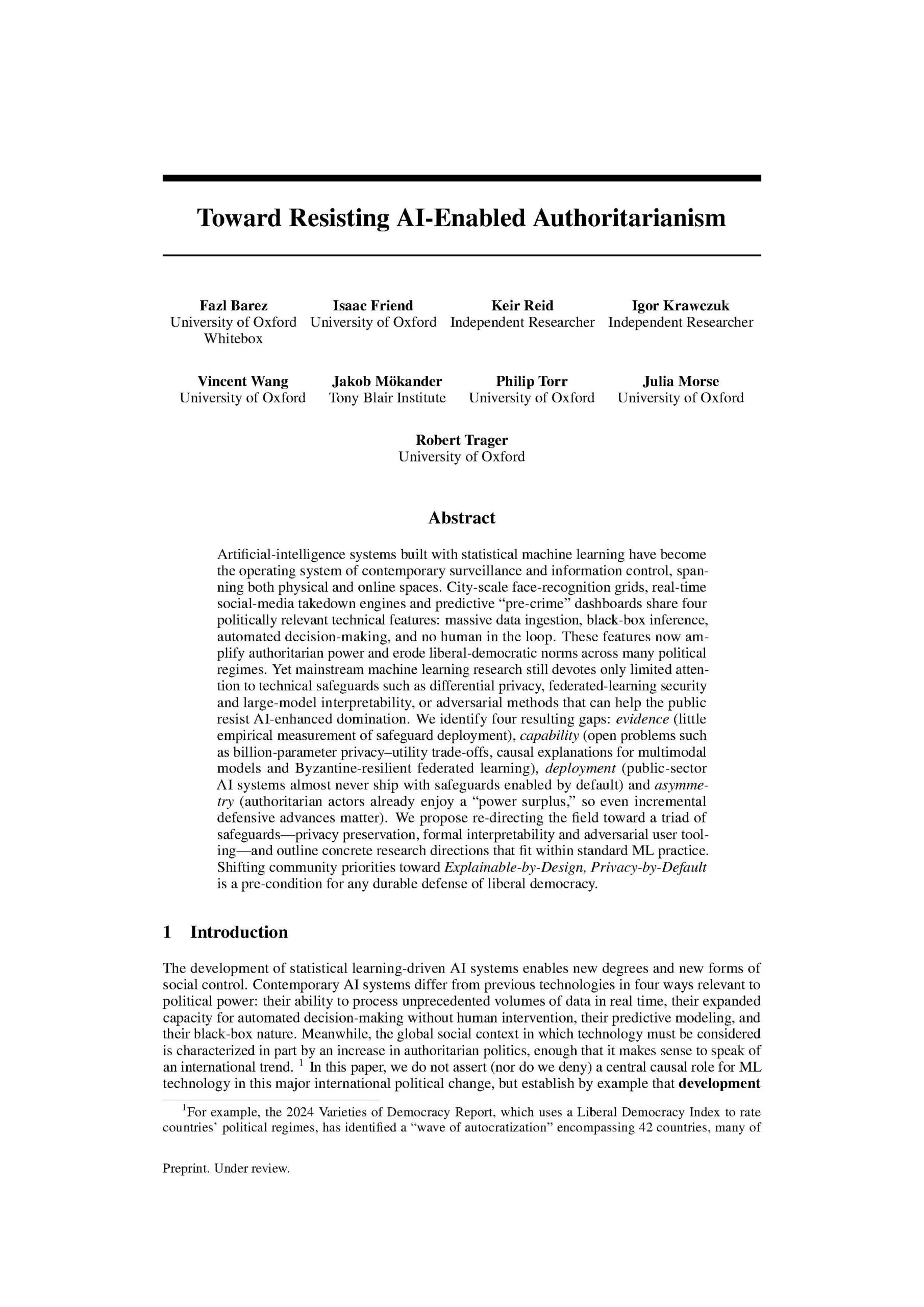 Image for Toward Resisting AI-Enabled Authoritarianism