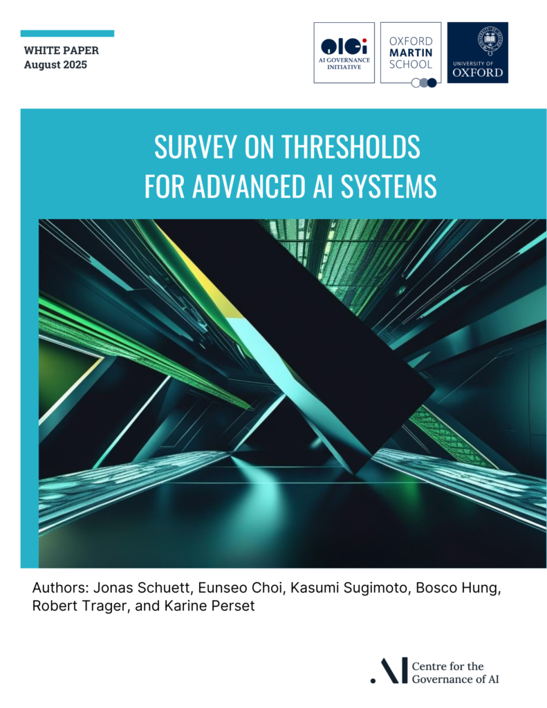 Survey on thresholds for advanced AI systems