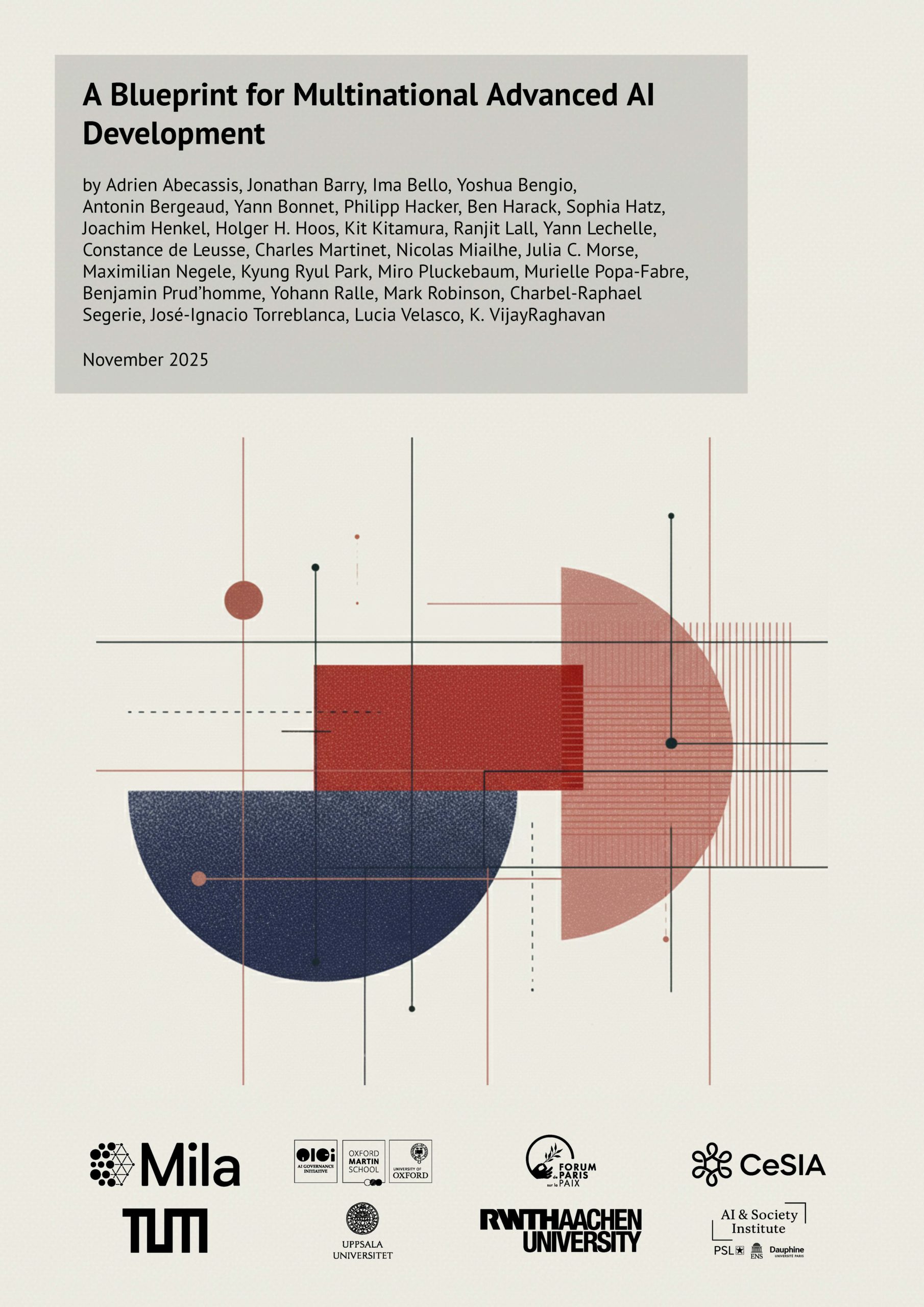 Image for A Blueprint for Multinational Advanced AI Development