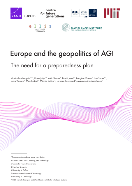 Image for Europe and the geopolitics of AGI: The need for a preparedness plan