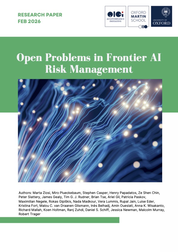 Image for Open Problems in Frontier AI Risk Management